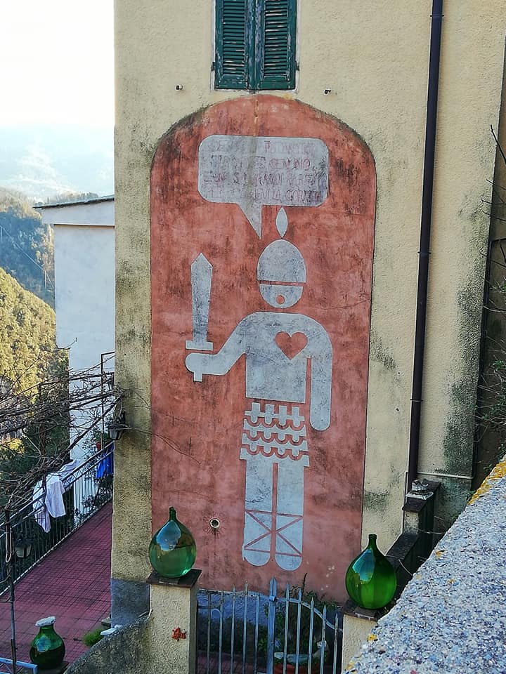 Casoli di Camaiore: il graffito del soldato