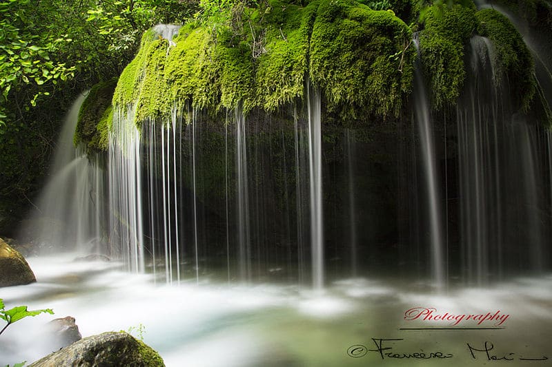 piscine naturali in Italia, Cascata capelli di Venere