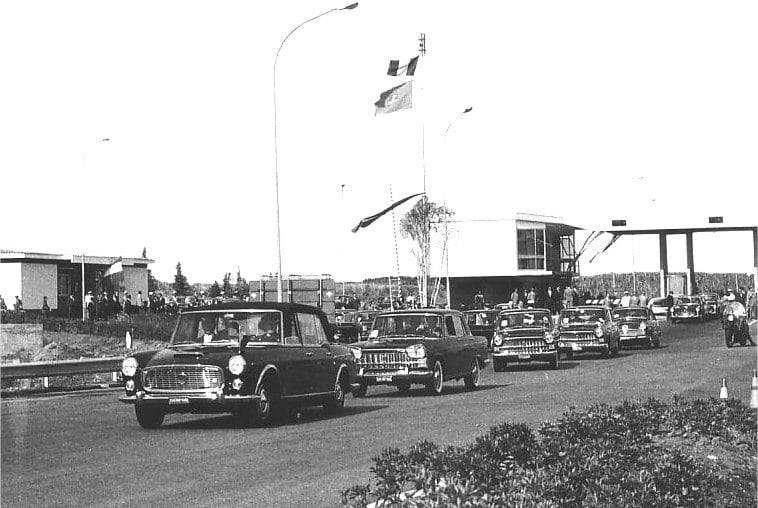 inaugurazione autostrada del Sole