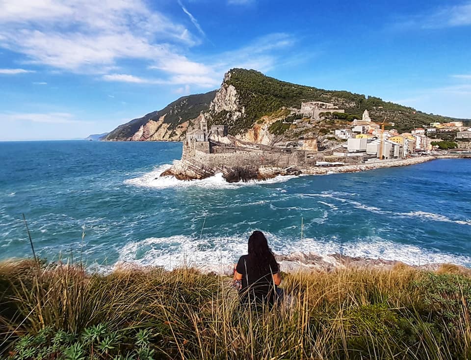 Trekking Palmaria. vista sullo stretto dell bocche e su Portovenere