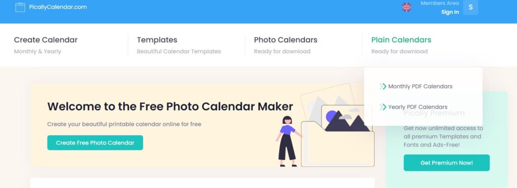 Come creare calendario on line con picallycalendar