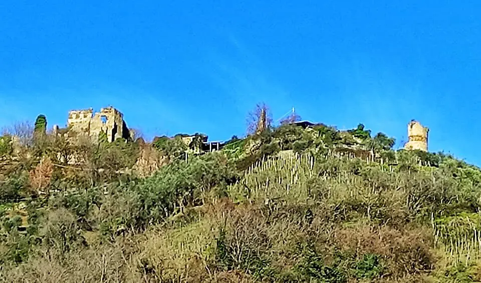 Castello di Moneta, la vista da Via Fontia