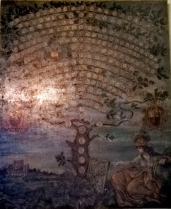Dipinto albero genealogico dei Malaspina