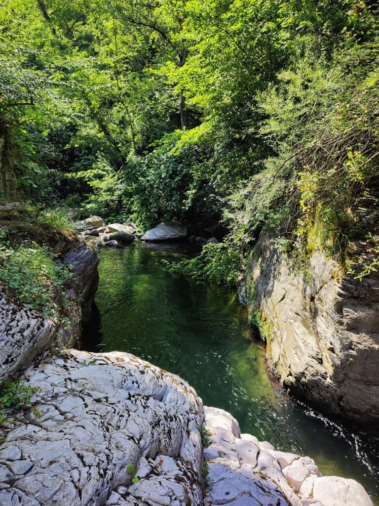 Bozzi di Treschietto, una delle pozze a valle