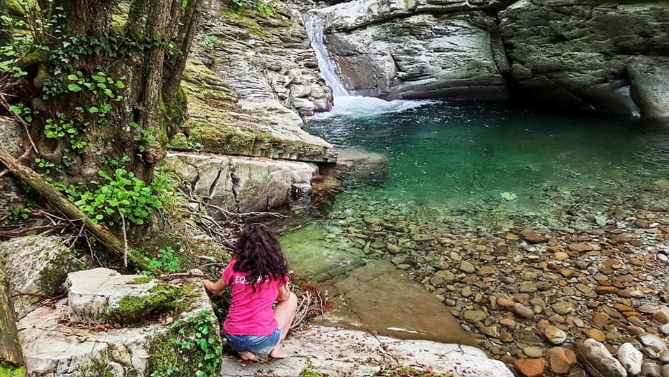 Bozzi di Treschietto, ammirando una delle pozze