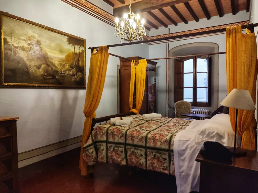 Dormire in un castello, una delle camere