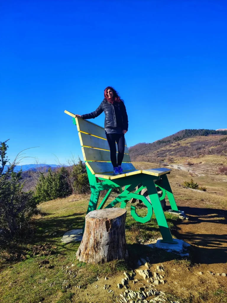 Io sulla panchina gigante della Lunigiana, Comano, Massa Carrara